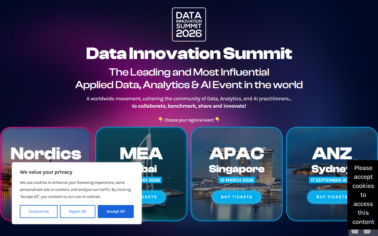 Data Innovation Summit screenshot