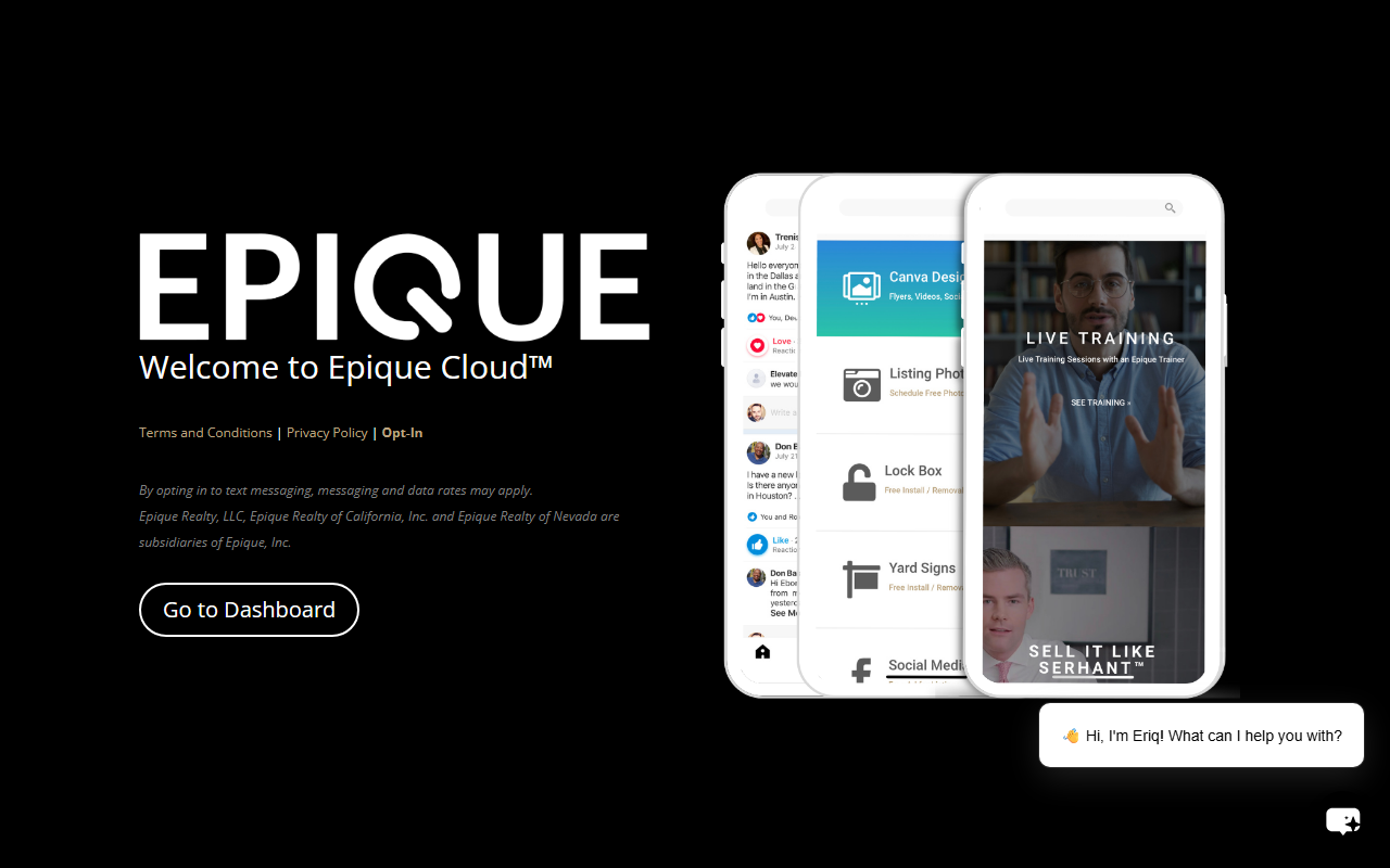 Epique Cloud screenshot