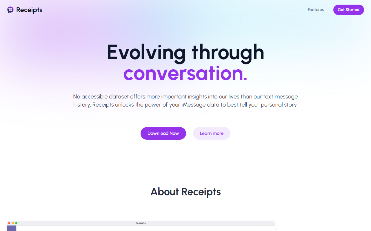 GetReceipts screenshot