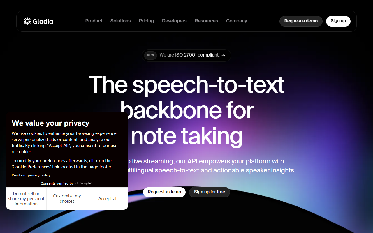 Gladia screenshot
