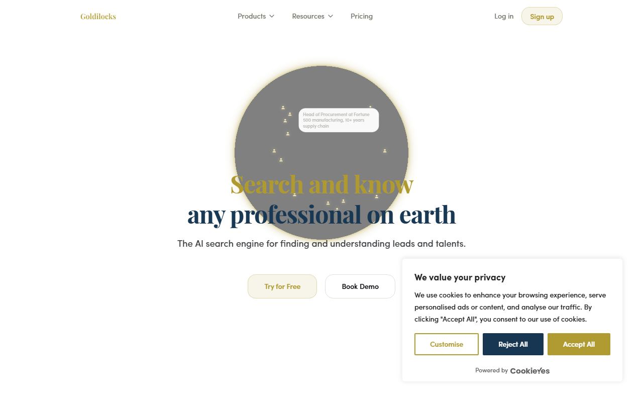 Goldilocks AI screenshot