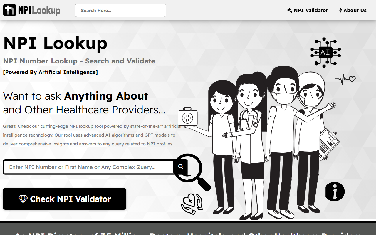 NPILookup screenshot