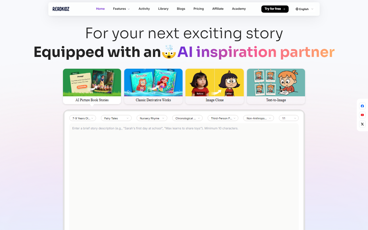 Readkidz screenshot