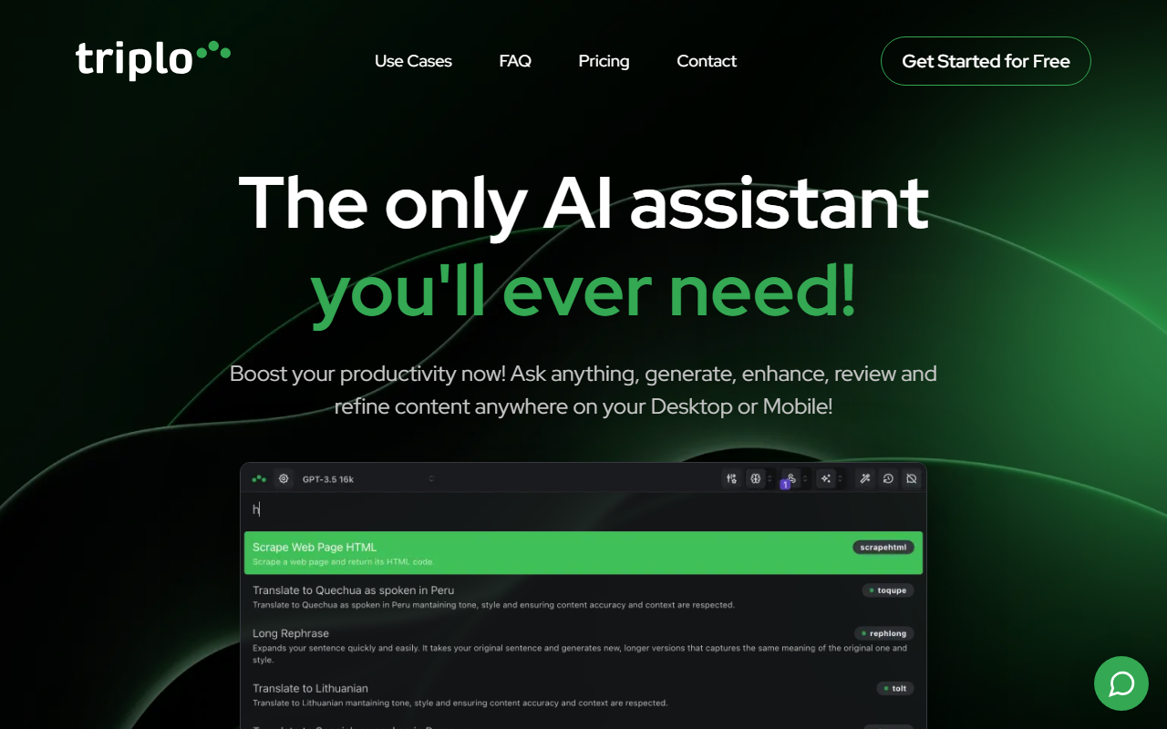 Triplo AI screenshot
